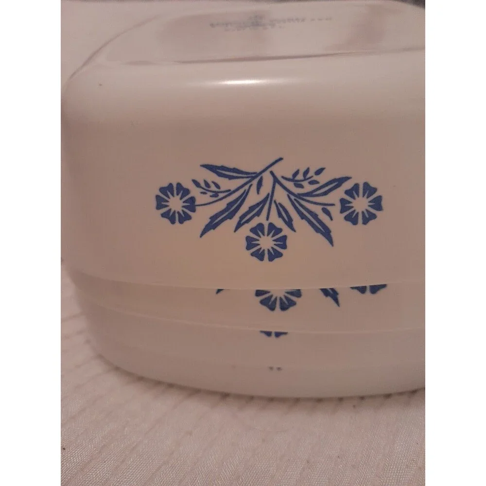 Corning Ware Blue Cornflower Mini Casserole Dishes Set of 4 Vintage